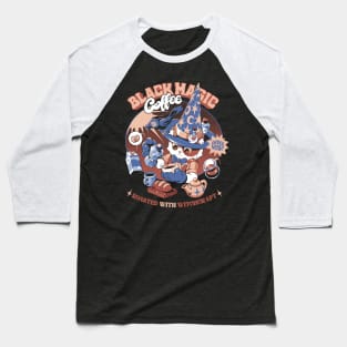 Black Magic Coffee - Black Baseball T-Shirt